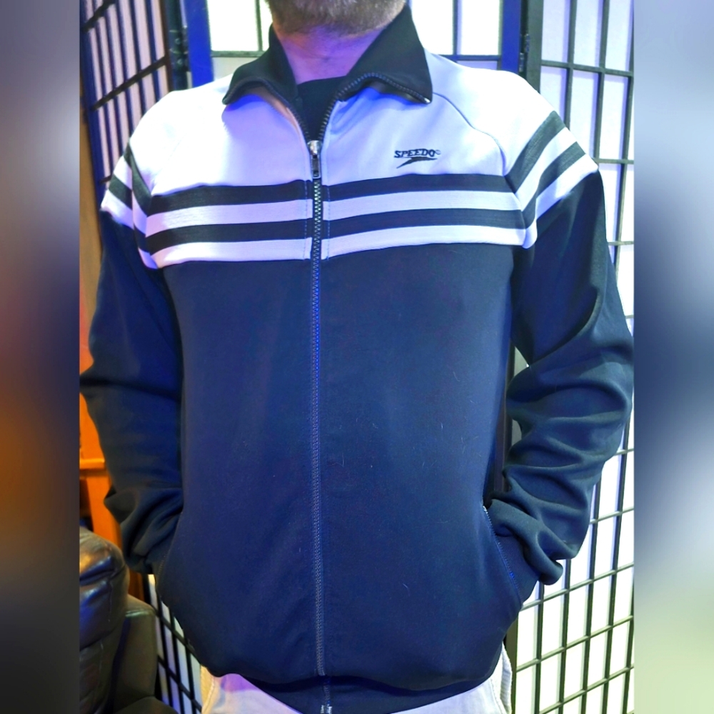 Mens Vintage Speedo Track Jacket